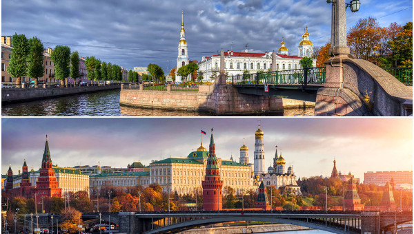 Two capitals of Russia